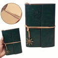 thumbnail image 1 of Refillable Leather Journal Notebook, Embossed Daily Planner with Blank Pages and Retro Pendants, Travel Diary for Writing and Gift, 1 of 9