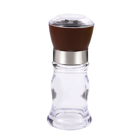 Refillable Manual Salt and Pepper Grinder, Adjustable Ceramic Grinding Core Spice Mill with Glass Base, Compact Seasoning Shaker for Kitchen Cooking, Restaurant and Dining Table Use
