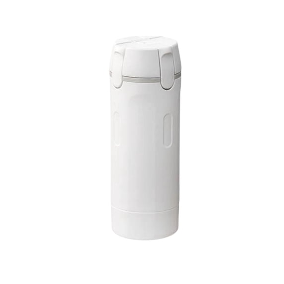 Refillable Multi-Chamber Travel Dispenser Bottle, 4-Compartment Leak-Proof Liquid Container for Shampoo Lotion and Toiletry Storage, White