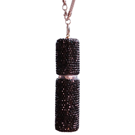 Refillable Perfume Atomizer Rhinestone Pendant 5ml Car Mirror Accessory Hanging Ornament for Women