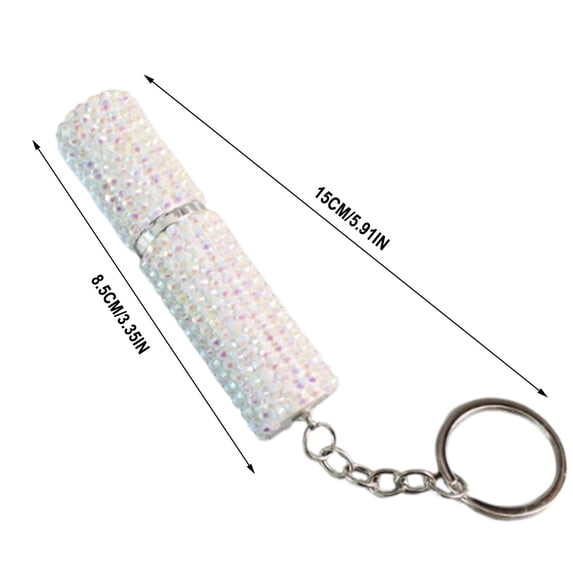 Refillable Perfume Spray Bottle - Essential Oil & Cosmetic Container with Keychain Flash Design, Portable Bling Liquid Sprayer
