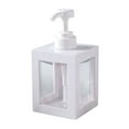 thumbnail image 1 of Refillable Plastic Soap Dispenser, Bathroom Kitchen Liquid Container, 500ml Pump Bottle for Hand Wash and Body Wash, Durable and Stylish, White, 1 of 7
