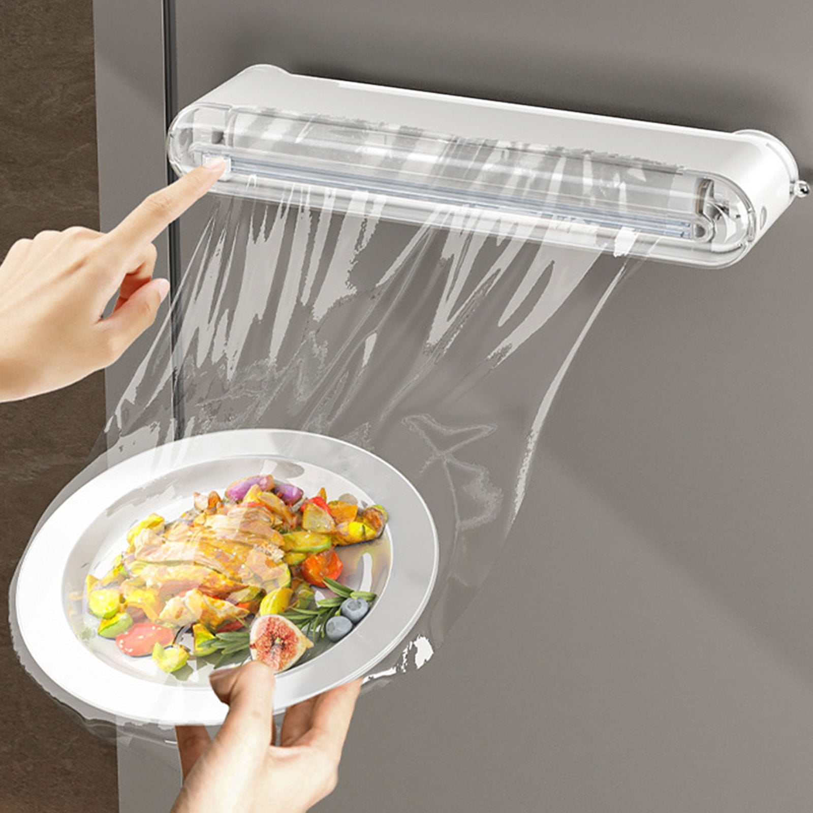 Lecerrot Dispenser Per Pellicola Con Taglierina Scorrevole - Ricaricabile, Per Alluminio, Pellicola Trasparente E Carta Forno