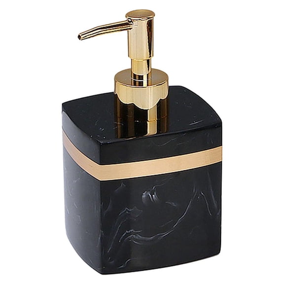 Refillable Resin Soap Dispenser Reusable Manual Empty Liquid Handwash Container for Countertop Bathroom Wash Hand Soap ,
