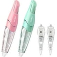 thumbnail image 1 of Refillable Retractable White Correction Tape, Pen Shaped Smooth Pull Out Japanese Aesthetic Cute Tape for Office Supplies, 4 PCS (ZH-67), 1 of 4