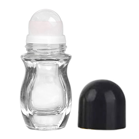 Refillable Roller Bottles Glass Material Stainless Steel Applicator Leakproof for Aromatherapy Travel Personal Care
