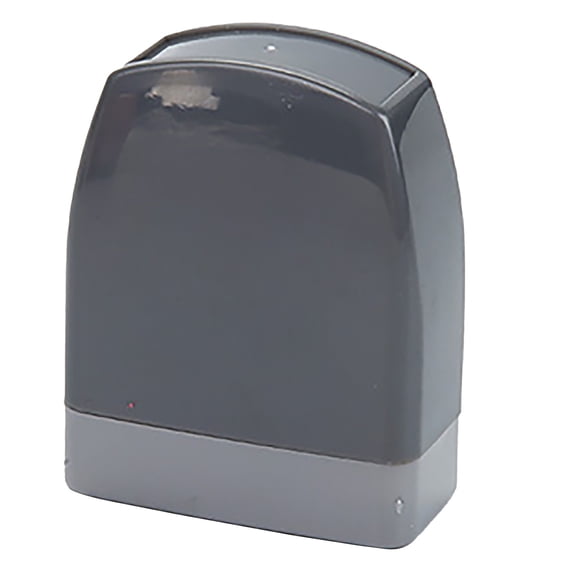 Refillable Rubber Stamp, Gray Self-Inking Office Marking Stamp 5×2×4cm 1 Piece, Clear Impression Stamp for Daily Paperwork & File Organization