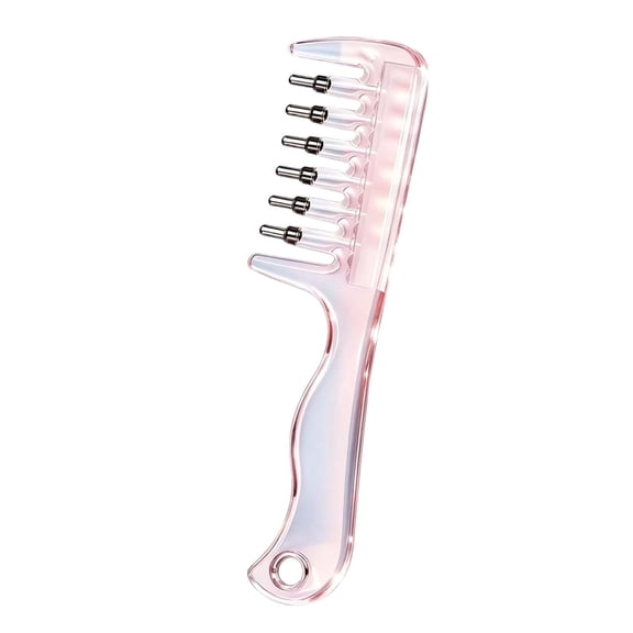 Refillable Scalp Oil Applicator Comb with 6 Metal Massage Tips, Hair Serum Applicator Bottle, Scalp Massager Comb with Liquid Dispenser