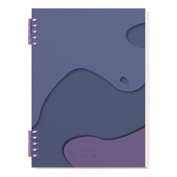 Refillable Spiral Notebooks, B5 Campus Binder Notebook with 10 Ring, College Ruled Notebooks for Meeting and Classes, 60 Sheet Loose Leaf Paper, C