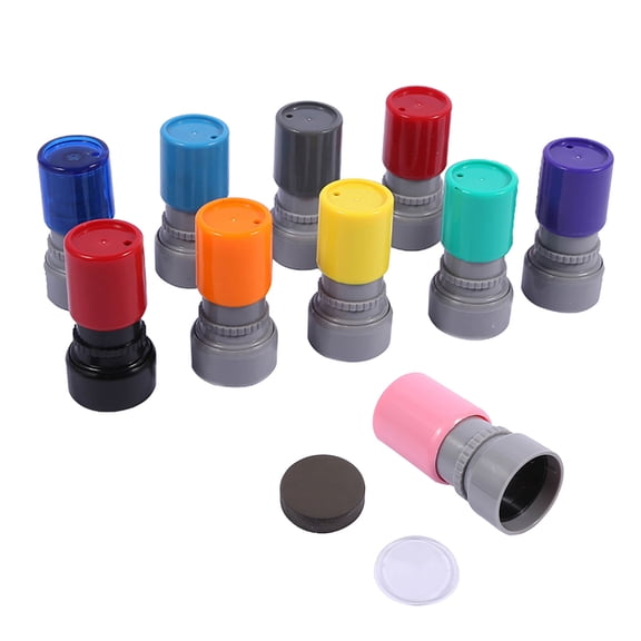 Refillable Teacher Reward Stamp Photosensitive Stamp for Education Classroom Good Behavior and Homework Grading