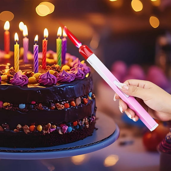 Refillable Torch Lighter Under 5 ! Yrmaups Torch Lighter Windproof Butane, BBQ Lighter Cooking Adjustable, Outdoor Lighter Gas Kitchen, Fire Starter Camping Utility