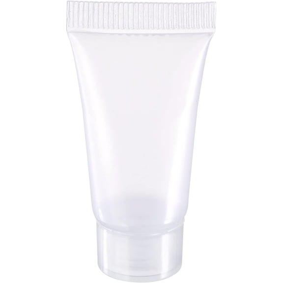 Refillable Travel Bottles - Shampoo Conditioner Empty Cosmetic Tubes with Screw Lid Apply to Household (5ml, Clear)