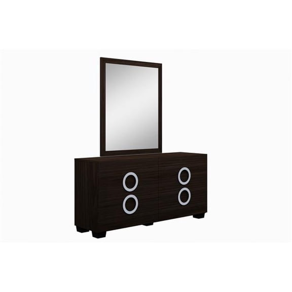 Refined High Gloss Dresser, Wenge - 31 in.