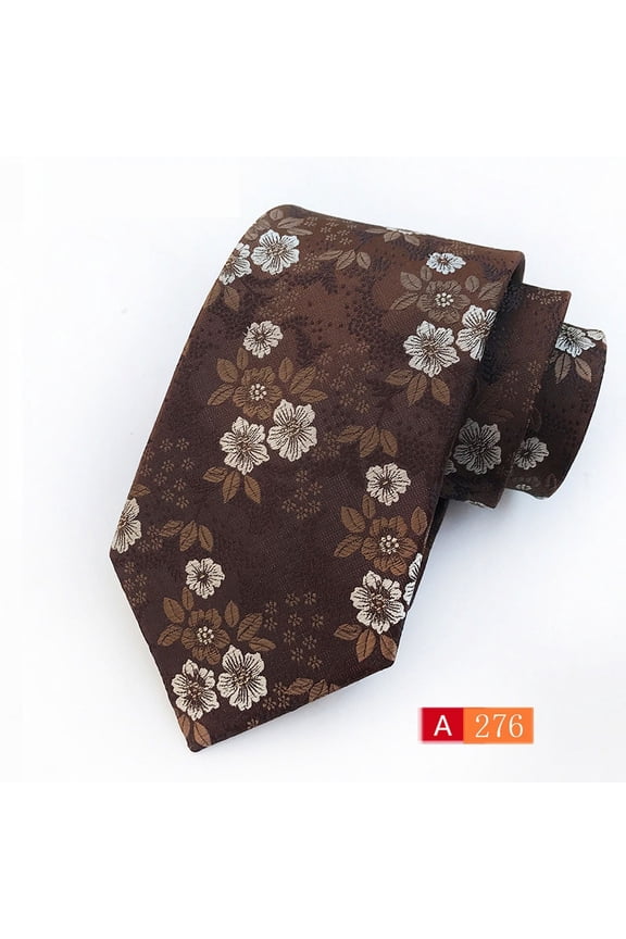 Men's Classic Stripe Woven Jacquard Silk Tie Formal Party Neckties Extra Long for Big and Tall Business Wedding