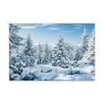 thumbnail image 1 of Refined Winter Snow Scene Beautiful Magnificent and Glorious Winter Beauty Nature Scene White Snow and Trees Wall Art Ready to Hang Unframed, 1 of 18