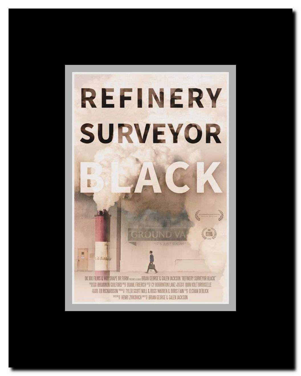 Refinery Surveyor Black Framed Movie Poster