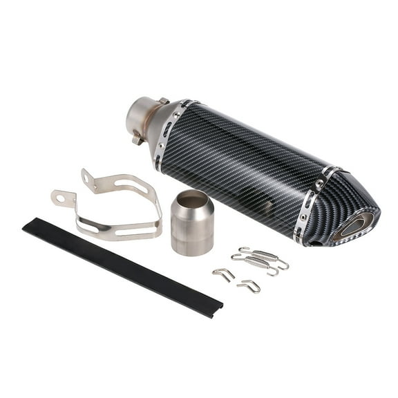 Refit Exhaust Muffler,Colour Oblique Tail With Fit Atv Carbon Fiber Colour Fiber Colour Oblique Muffler With Fit 38-51mm Carbon Fiber Refit Muffler Oblique Tail Refit Carbon Fiber Colour