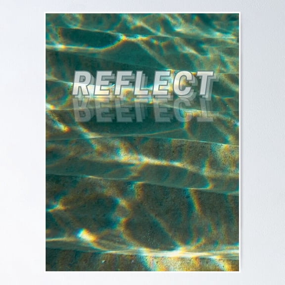 Reflect - Marbled Light Reflection On Sandy Ocean Floor Poster- Unframed Poster | Wall Art | Perfect For Home Decor & Gifts, 8x12