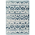 thumbnail image 1 of Modway Reflect 63x90.5" Takara Diamond Moroccan Trellis Area Rug in Ivory/Blue, 1 of 7