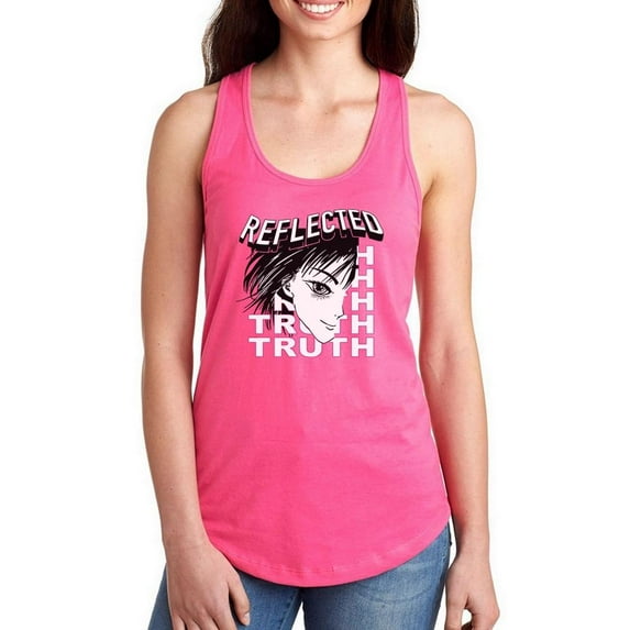 Reflected Truth Anime Girl Racerback Tank Women -Image by Shutterstock, Female Large