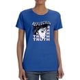 thumbnail image 1 of Reflected Truth Anime Girl Shaped T-Shirt Women -Image by Shutterstock, Female Medium, 1 of 4