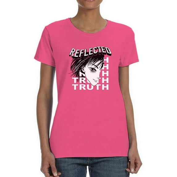 Reflected Truth Anime Girl Shaped T-Shirt Women -Image by Shutterstock, Female x-Large