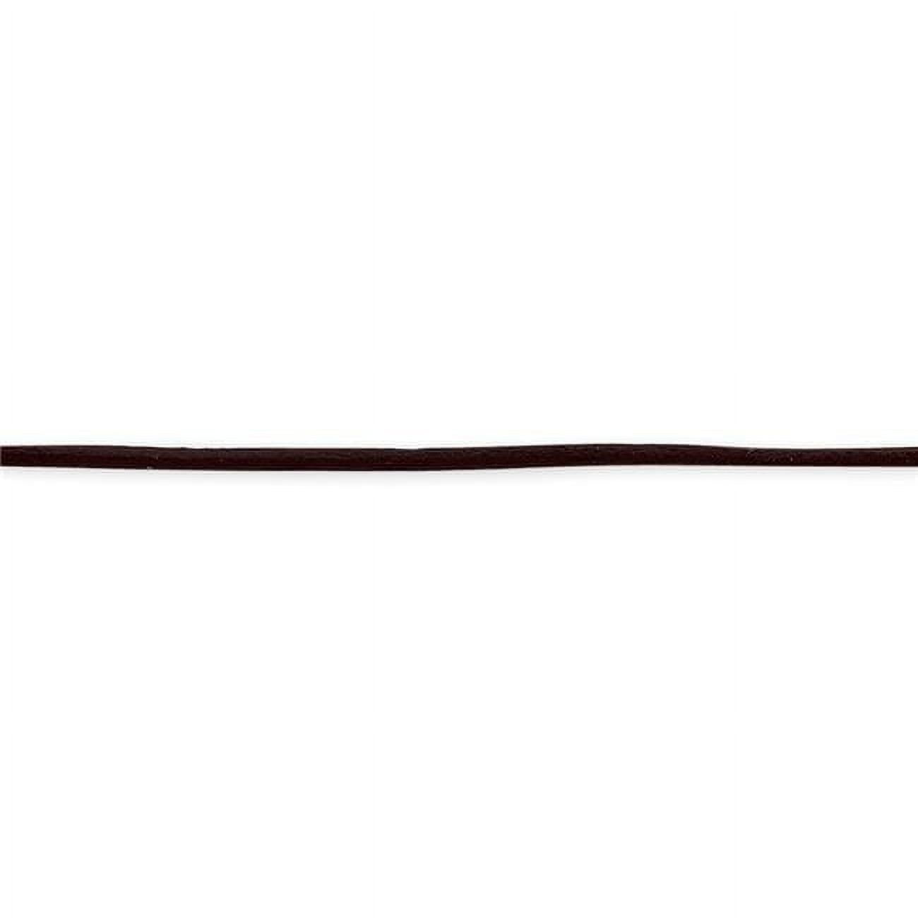 Reflection Beads QG1307-20 Sterling Silver 20 in. x 2 mm Brown Leather Cord Necklace