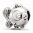 thumbnail image 1 of 925 Sterling Silver Polished Artisan Oxidized Reflections SimStars Teen Animal Sealife Fish Bead Charm Pendant Necklace, 1 of 2