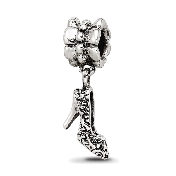 Reflections Sterling Silver High Heel Shoe Dangle Bead / Charm