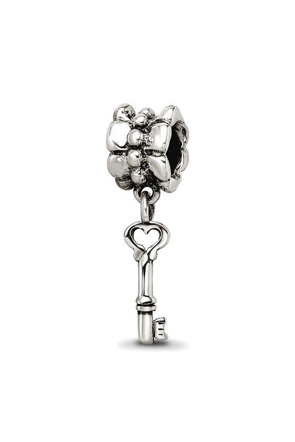 Sterling Silver Reflections Key Dangle Bead