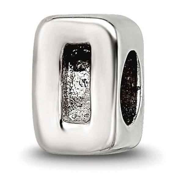 925 Sterling Silver Polished Reflections Sport game Number 0 Bead Charm 6.36x4.55mm Wide Pendant Necklace for Women