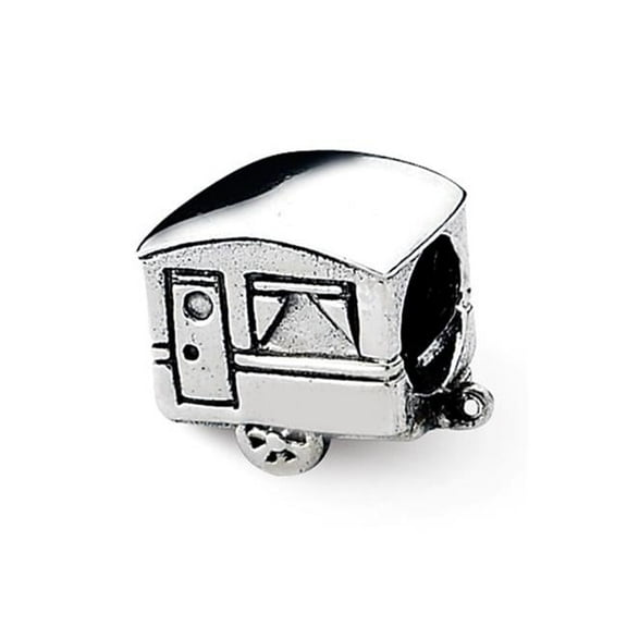 The Black Bow Sterling Silver Camper Trailer Bead Charm
