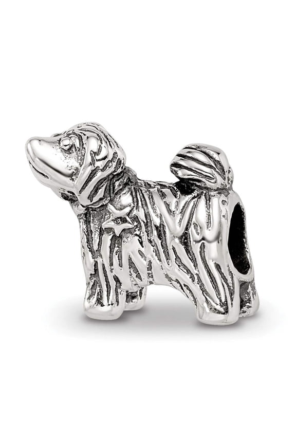 Jewelry by Sweet Pea Sterling Silver Reflections Puppy Bead
