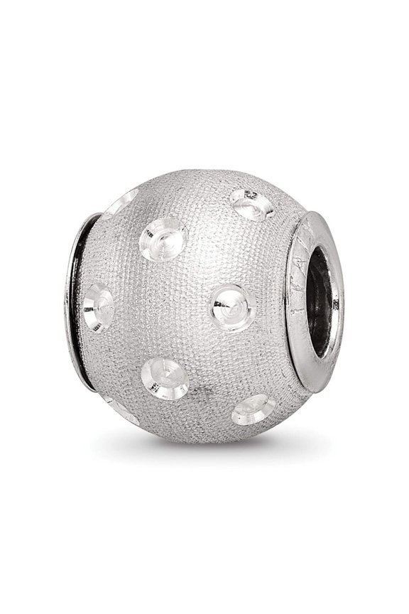 Reflection Beads QRS3007 Sterling Silver Diamond-Cut Bead