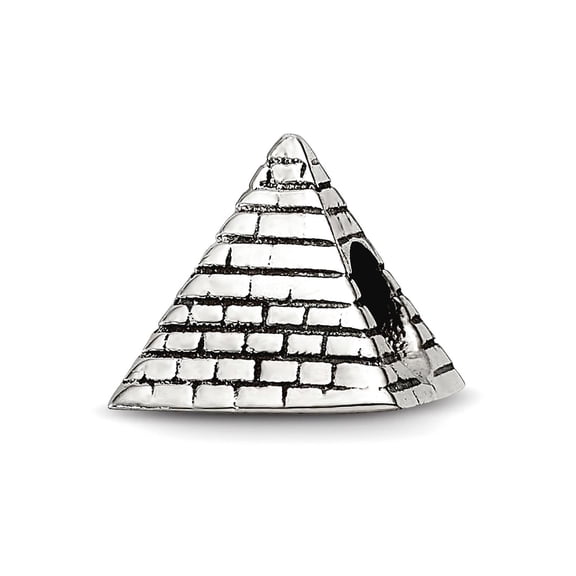 Jewelry by Sweet Pea Sterling Silver Reflections Pyramid Bead