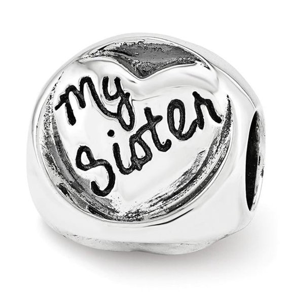 Jewelry by Sweet Pea Sterling Silver Reflections My Sister My Friend Trilogy Bead