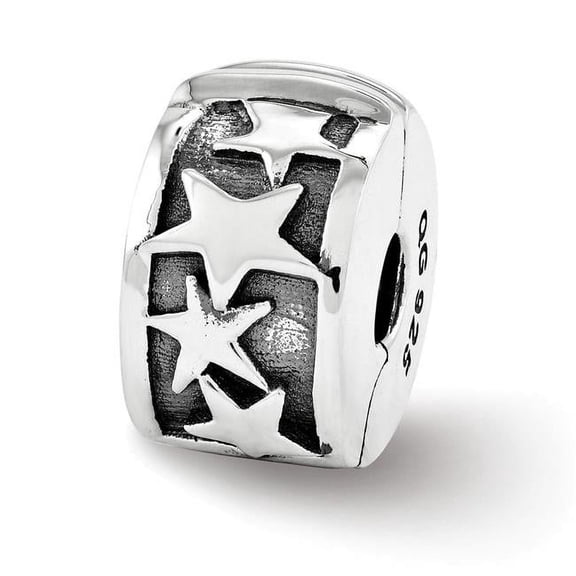 Sterling Silver Reflections Shooting Stars Clip Bead