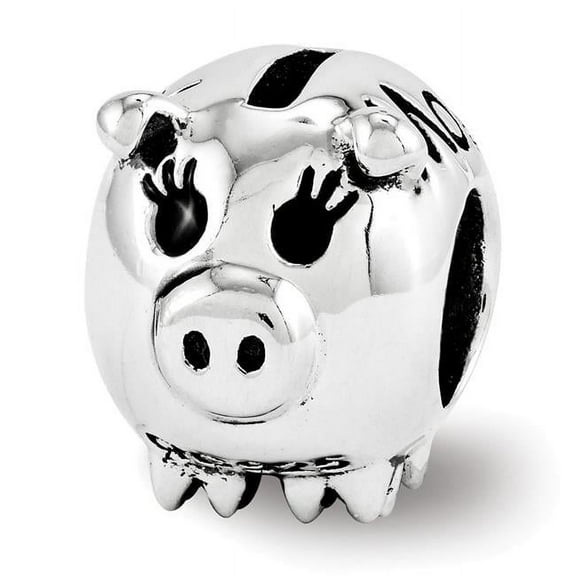 Reflection Beads Sterling Silver Reflections Fun Money Piggy Bank Bead