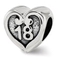 thumbnail image 1 of Reflection Beads QRS3818 Sterling Silver Reflections 18 Heart Bead, 1 of 1