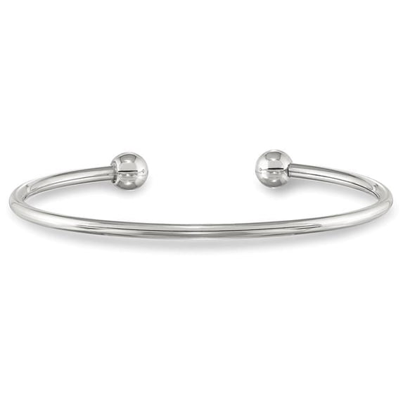 Reflection Beads QRS3944 Sterling Silver Reflections Bangle