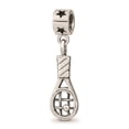 thumbnail image 1 of Reflection Beads Sterling Silver Antiqued 3D Kids Tennis Racket Star Dangle Charm, 1 of 4