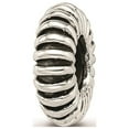 thumbnail image 1 of Reflection Beads Sterling Silver Antiqued Rubber Spiral Pattern Spacer Charm, 1 of 4