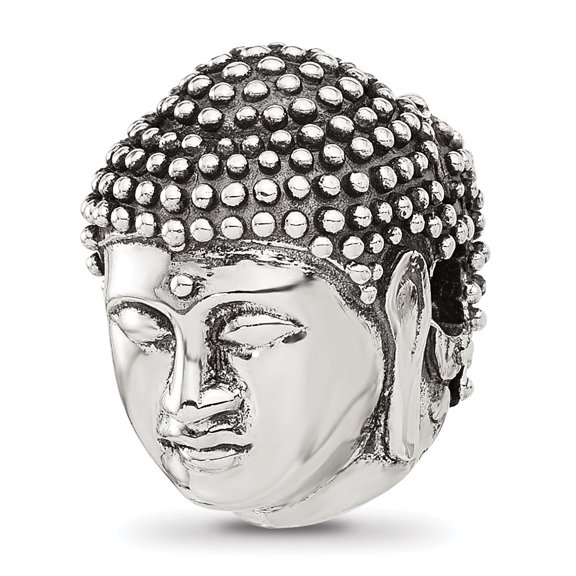 Reflection Beads Sterling Silver Buddha Head Hinged Bead