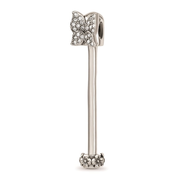 Reflection Beads Sterling Silver Crystal from Swarovski Butterfly Pendant Charm