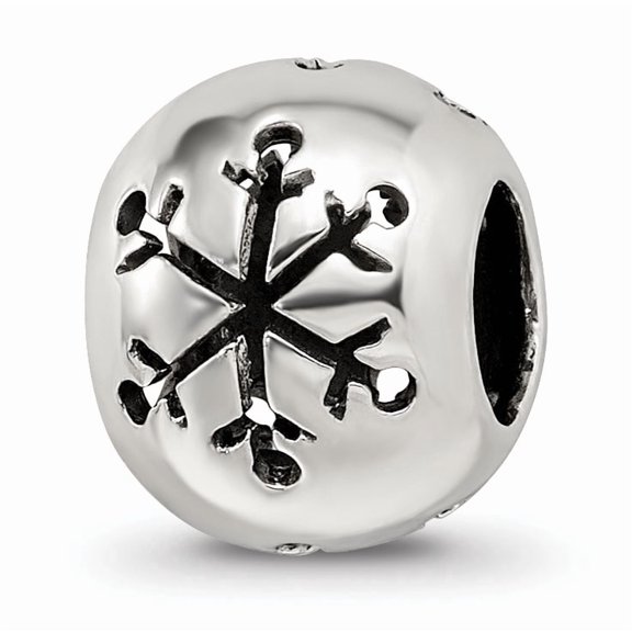 Reflection Beads Sterling Silver Cutout Snowflake Bead
