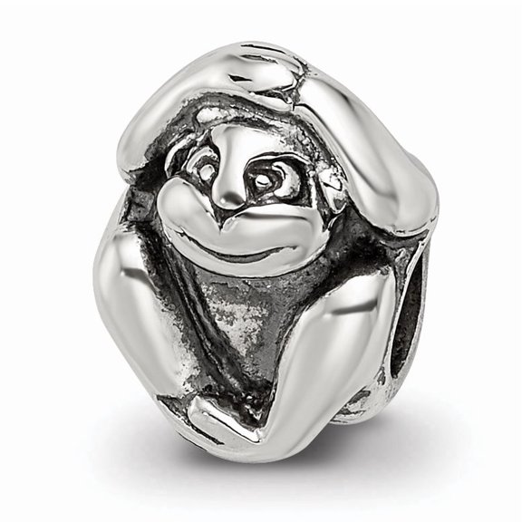 Reflection Beads Sterling Silver Monkey Bead