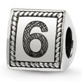 thumbnail image 1 of Reflection Beads  Sterling Silver Number 6 Triangle Block Bead, 1 of 1