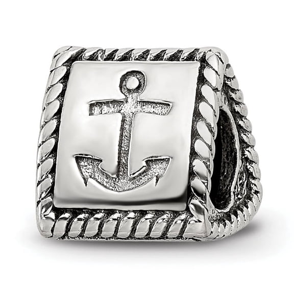 Reflection Beads Sterling Silver Reflections Anchor, Cross, Heart Trilogy Three Sided Bead