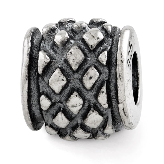 Reflection Beads Sterling Silver Reflections Antiqued Bead