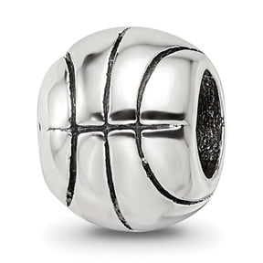 Reflection Beads Sterling Silver Reflections Basketball Bead